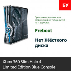 Microsoft Xbox 360 Slim Halo 4 Limited Edition Blue Console